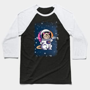 Astronaut Cat Baseball T-Shirt